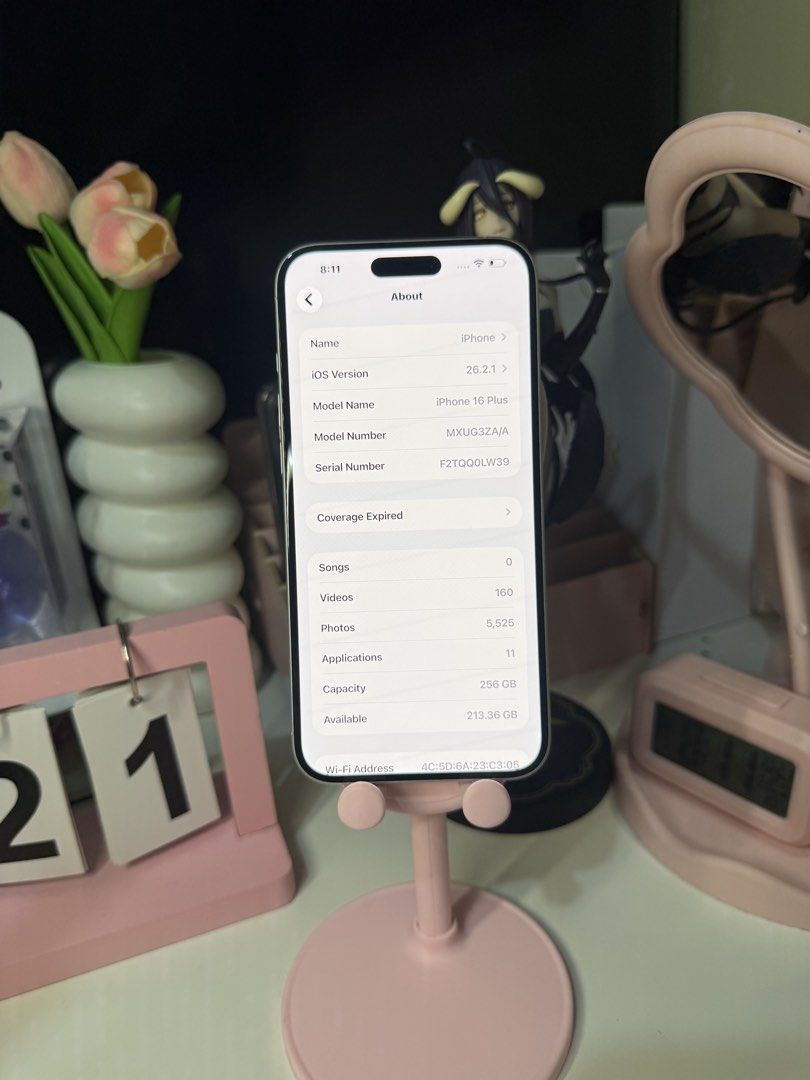 IPHONE 16 PLUS 256GB (Category: iPhone 16 Series) located in Manila. Submitted by yishaaaalim (Listing ID 1469512548, Image 3). Description: iphone 16 PLUS 256GB (WHITE TITANIUM)🤍 ₱37,500 RUSH! open for trade in lower unit+cash -256gb -95% original battery health -openline -smooth performance -no issue -allworking -true tone/face id working -unli check/reset upon meet up -hk variant(dual sim) inclusions: unit and case 📍marikina open for meet up