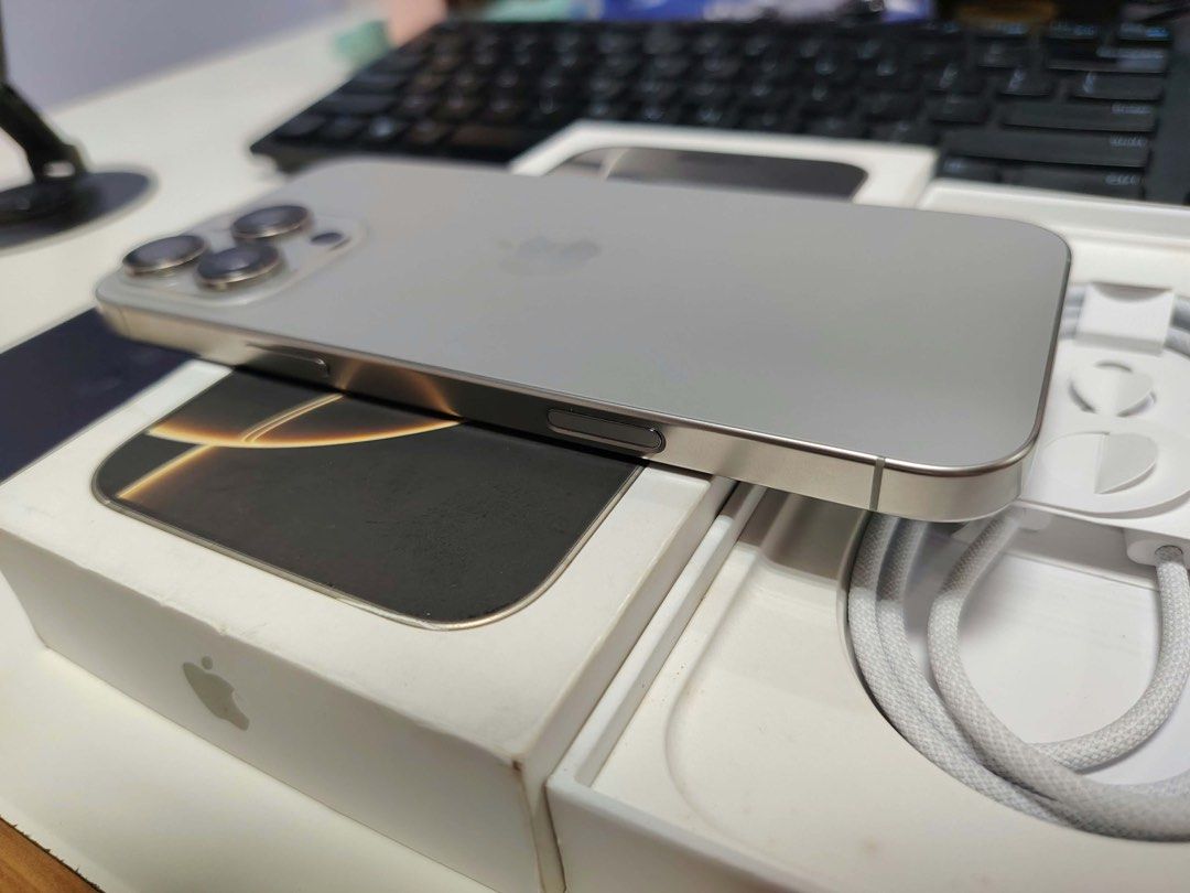 iPhone 16 PRO MAX 256GB ZPA FU (Category: iPhone 16 Series) located in Antipolo. Submitted by lowkeygadget (Listing ID 1468309899, Image 2). Description: AVAILABLE FOR SALE OR SWAP ‼️‼️ iPhone 16 Pro Max 256GB Local Variant Openline 🔋 90% BH 🔌 742 cycle count PHP 46,990 Slight negotiable Swapping value is higher ✅ Guaranteed no functionality issues ✅ 98% smoothness no dents ✅ No history of repairs or replacements ✅ Test and reset all you want ✅