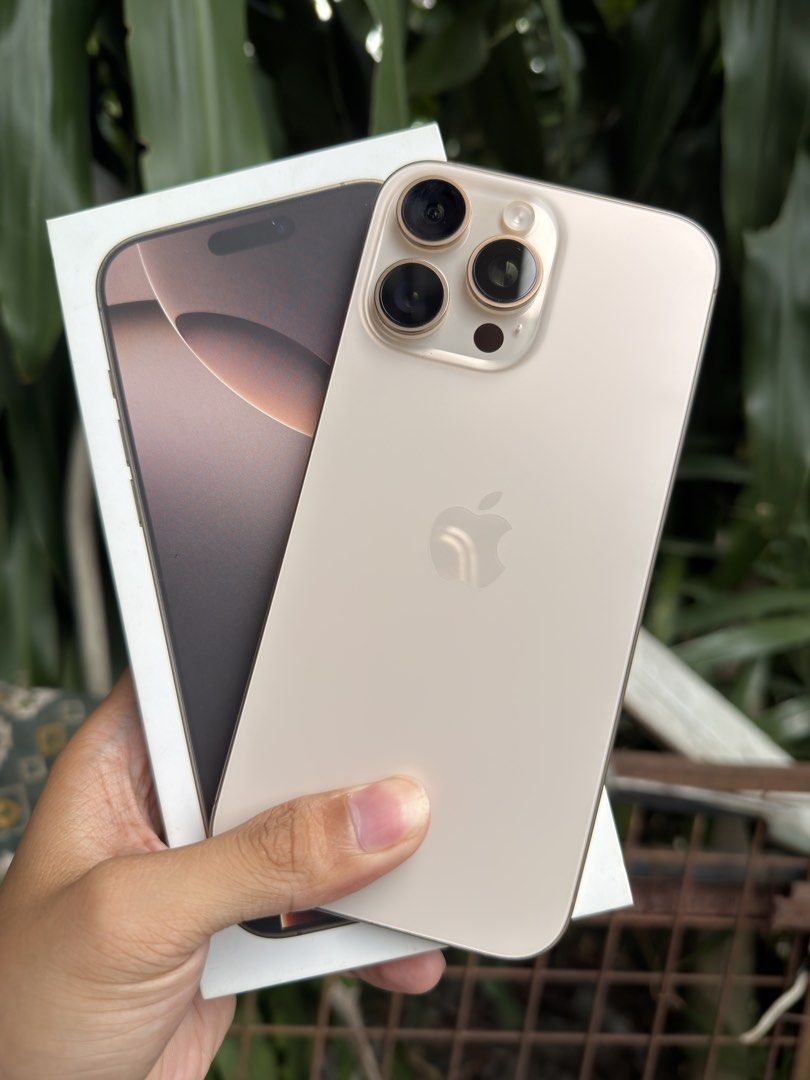 Iphone 16 Pro Max 512GB For Sale!! (Category: iPhone 16 Series) located in Manila. Submitted by grandeurtan028 (Listing ID 1469531082, Image 1). Description: Hello, I'm Selling an Iphone 16 Pro Max in Pristine Condition. Also open to swap to lower unit add cash. Price: 47,999 Here are the details of the Phone: -Desert Titanium -512GB -Updated to IOS 26 -Factory Unlocked (Any sim will do) -Local Variant -No any issues -89% Battery Health -690 Cycl