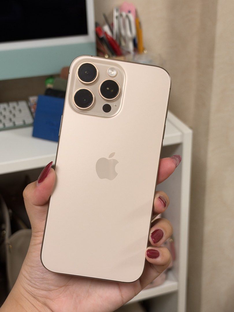 🏷️ iphone 16 pro max 256gb (Category: iPhone 16 Series) located in Pasay City. Submitted by erickaolalu (Listing ID 1469503373, Image 1). Description: • desert titanium • 84% battery health • well-kept, clean screen & body • with original box ONLY • meetup: moa, glorietta or rockwell business center • delivery: grab express (from pasay).
