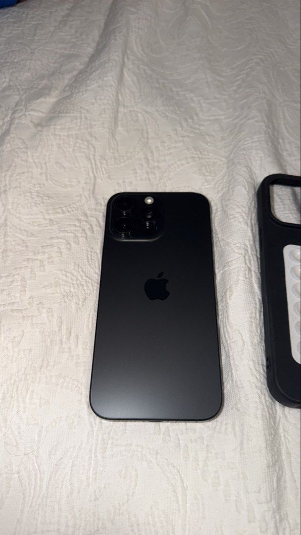 Iphone 16 promax Black titanium (Category: iPhone 16 Series) located in San Pedro. Submitted by dennis697 (Listing ID 1469459088, Image 1). Description: Iphone 16 Promax Black Titanium 512 GB BH 88% CC 742 HK/SG variant Inclusion: charging wire phone cases 📍SAN PEDRO LAGUNA.