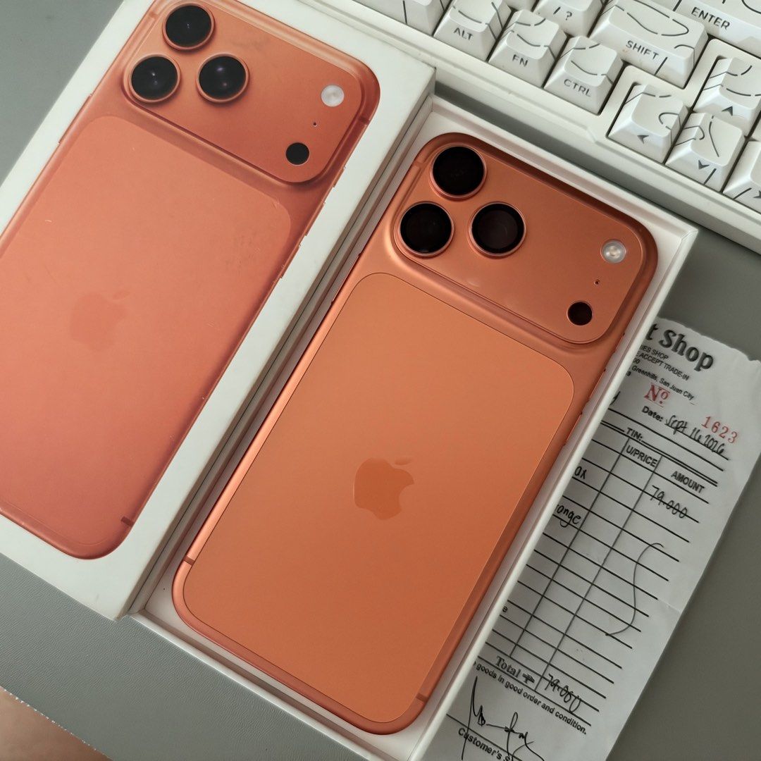 iPhone 17 Pro Max FU 1month old (Category: iPhone 17 Series) located in Quezon City. Submitted by spirit.yatoro (Listing ID 1469399186, Image 1). Description: iPhone 17 Pro Max 256gb Factory Unlocked 1 month old good as bnew 100% battery health 23cc only Complete with unused cable With Receipt P65,000 fixed Quezon City.