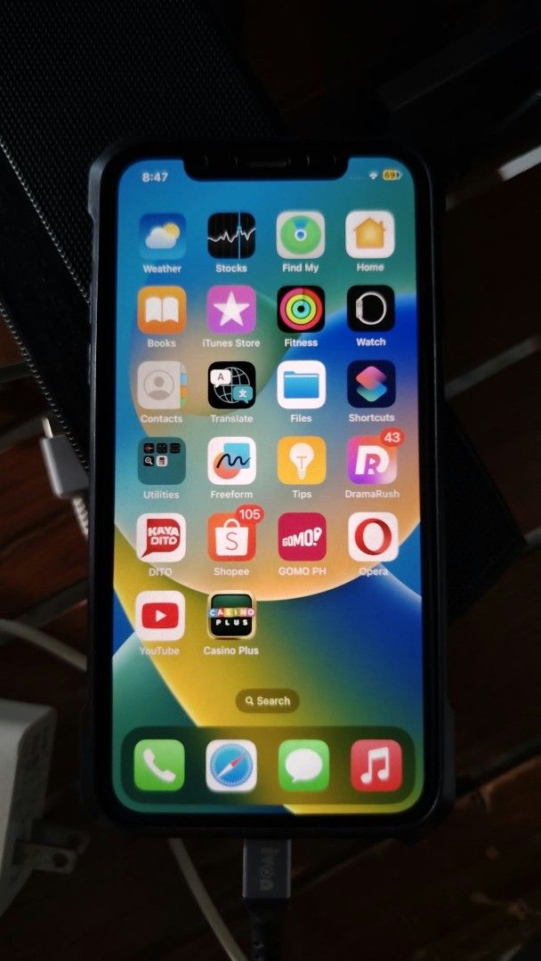 Iphone X 64gb (Category: iPhone X Series) located in Bay. Submitted by nero_olanam (Listing ID 1469421454, Image 1). Description: Location: (Bay, Laguna) - Model: Apple iPhone X - Storage: 64GB - Color: Space Grey - Battery Health: 89% (supports peak performance) - Condition: Pre-loved, well-maintained with normal signs of use - Features: Clear OLED display, dual rear camera, Face ID working - No Icloud lock -No Sim restrictions / Openline .