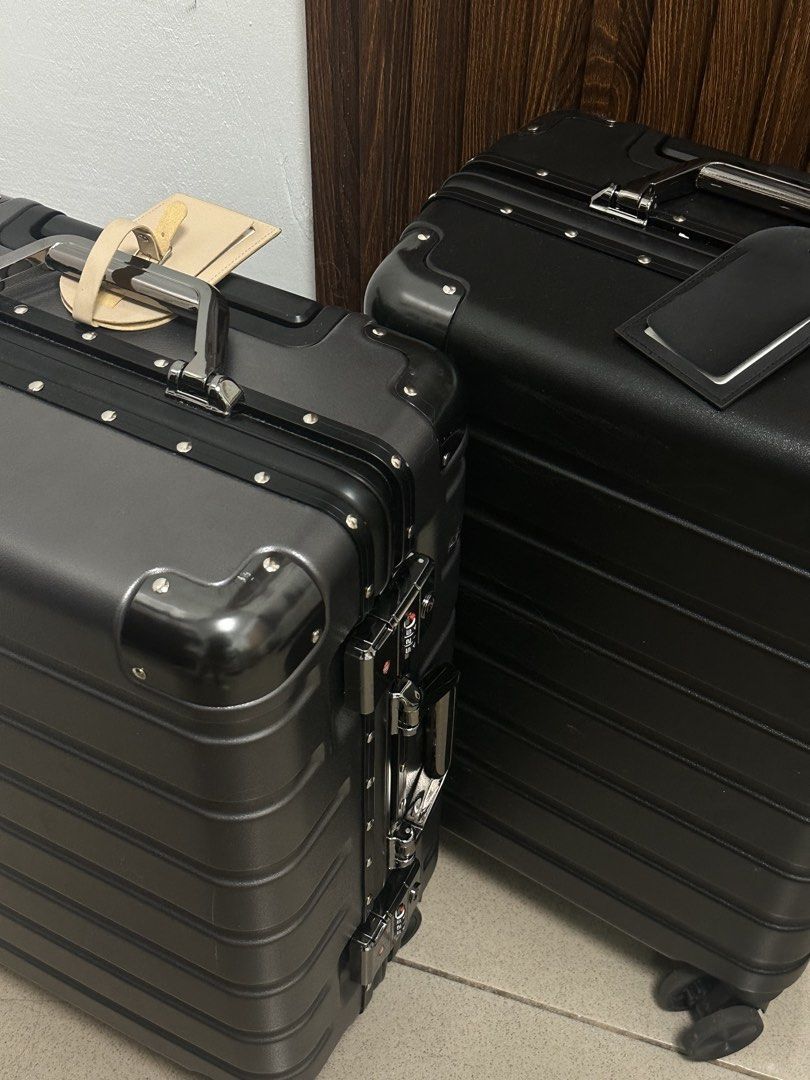 Island Elephant Carry On Luggage (Category: Luggage) located in Quezon City. Submitted by mav1s_ (Listing ID 1469558716, Image 2). Description: - Brand/Model: Island Elephant Carry On Luggage - Size: 20-22 inches (Cabin Sized) - Color: Sleek Black | Metallic Gray - Material/Design: Durable hardcase with reinforced corners and studs - Mobility: Smooth 360-degree swivel wheels - Security: Built-in security locks - Condition: 4/4 well-maintained - L