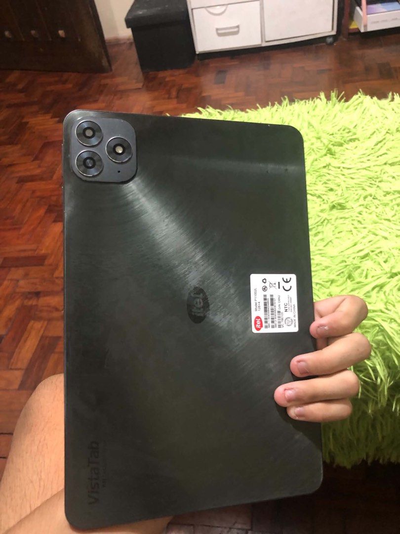 Itel Vista tab 30s (Category: Android) located in Manila. Submitted by jay_cee241623 (Listing ID 1469504354, Image 3). Description: For sale Itel Vista Tab 30s Specs 128gb storage 4gb ram 7000mAh Screen refresh rate 90hz Chipset Mediatek g88 Ultimate Pwedeng pwedeng pang gamit sa school With box With original case No charger (any type C charger naman will do) RFS: switch to Ipad .