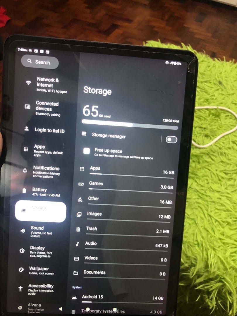 Itel Vista tab 30s (Category: Android) located in Manila. Submitted by jay_cee241623 (Listing ID 1469504354, Image 2). Description: For sale Itel Vista Tab 30s Specs 128gb storage 4gb ram 7000mAh Screen refresh rate 90hz Chipset Mediatek g88 Ultimate Pwedeng pwedeng pang gamit sa school With box With original case No charger (any type C charger naman will do) RFS: switch to Ipad .