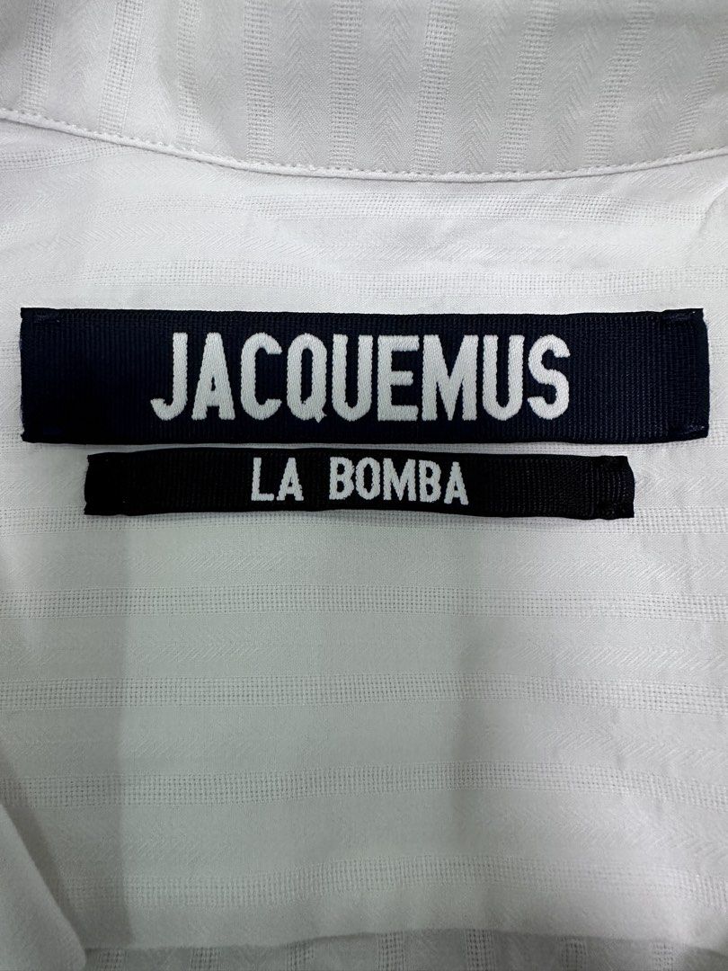 JACQUESMUS | La Bomba White Shirt (Category: Longsleeves) located in Lapu Lapu. Submitted by nervecloset (Listing ID 1469489744, Image 3). Description: JACQUESMUS | La Bomba White Shirt size 40 on tag Excellent condition 3650 + sf.