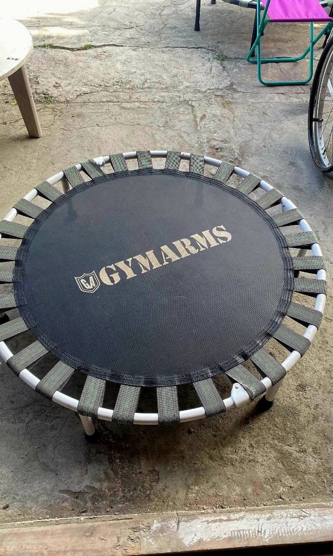 JAPAN FOLDABLE GYMARMS BRAND TRAMPOLINE (Category: Toning & Stretching Accessories) located in Sablan. Submitted by gongonshelley12 (Listing ID 1469494959, Image 2). Description: JAPAN FOLDABLE GYMARMS BRAND TRAMPOLINE WIDER THAN REGULAR SIZE TRAMPOLINE JAPAN SURPLUS MAHAL DIN TO ONLINE NASA 4500+ HEAVY DUTY, GANDA NG QUALITY, EXCELLENT CONDITION P MGA GARTER NITO, HINDI NAG SAG YUNG JUMP MAT NIYA PANG EXERCISE NIYO OR LARUAN KIDS NIYO MATUTUWA K