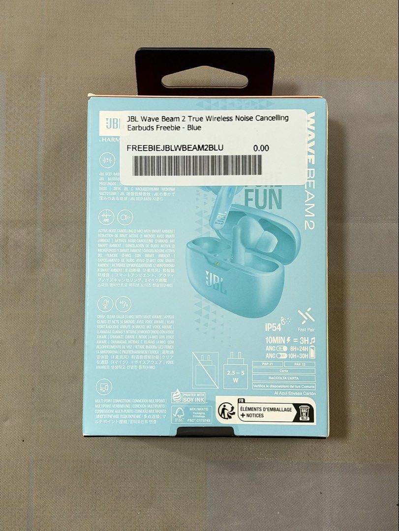 JBL Wave Beam 2 (Category: Other Gadgets) located in Caloocan City. Submitted by gmmrfls (Listing ID 1469410256, Image 2). Description: Noise Cancelling Earbuds.