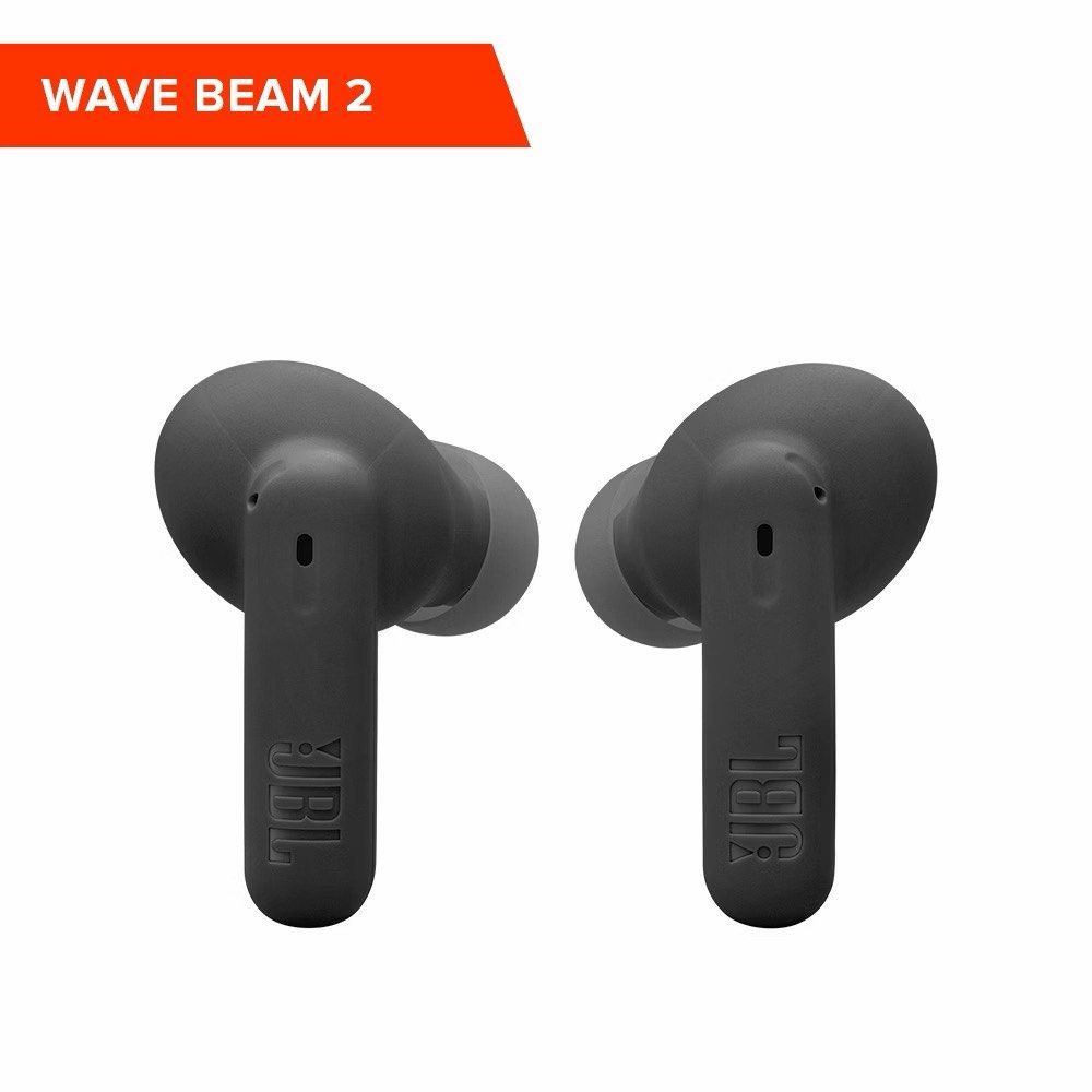 JBL Wave Beam 2 True Wireless Earbuds Black (Category: Earphones) located in Mabalacat. Submitted by shop.ricreate (Listing ID 1469428029, Image 3). Description: - Brand: JBL - Color: Black - Active Noise Cancelling (ANC) for immersive listening - Crystal-clear call quality - Long-lasting battery life of up to 40 hours total - Authentic JBL wireless earbuds.