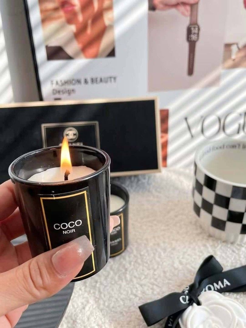 JM/YSL inspired candles (Category: Home Fragrance) located in Mandaluyong City. Submitted by shopmla (Listing ID 1469437572, Image 1). Description: JM/YSL inspired candle set Php 450. With box & bag.