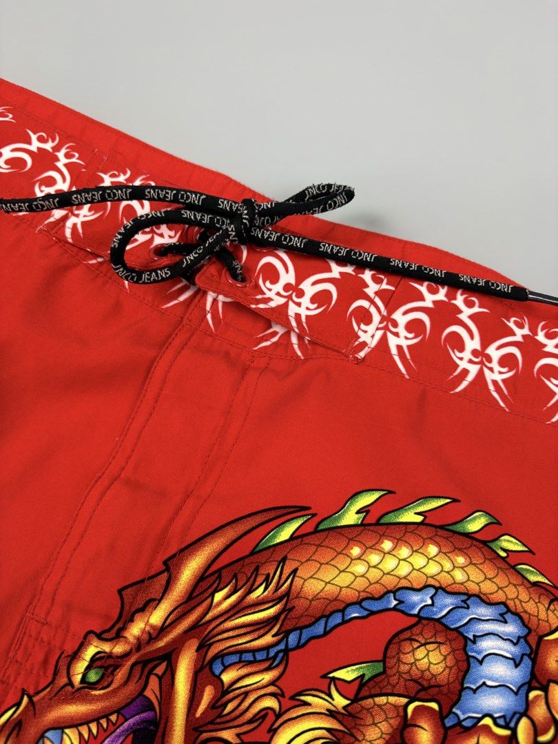 JNCO DRAGON (Category: Shorts) located in Manila. Submitted by _remyboyz (Listing ID 1469421556, Image 3). Description: JNCO dragon board shorts Measurement Size:36/22/13 Color rate:10/10 Condition:Excellent condition Flaw/Issue:None .