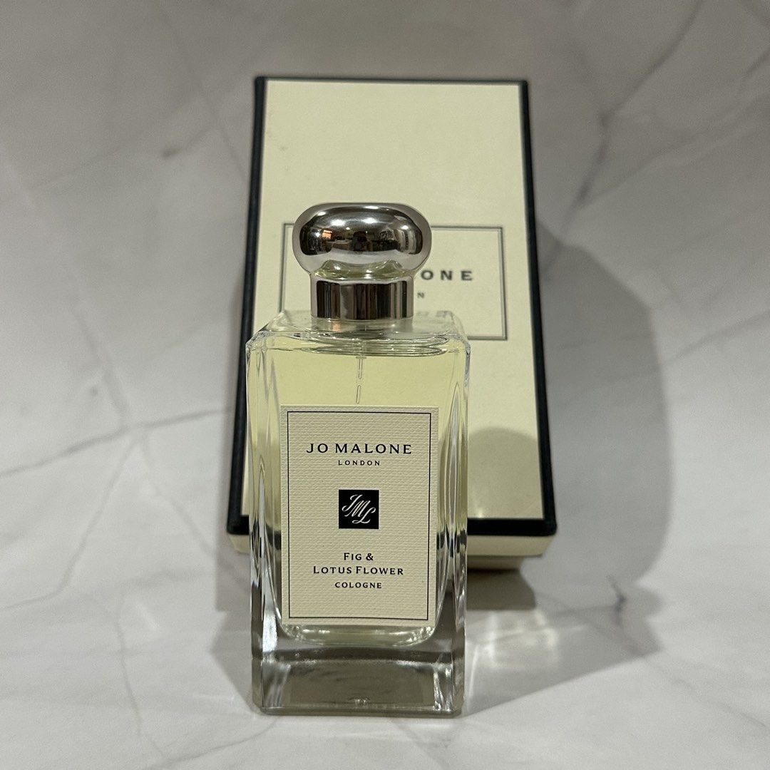 Jo Malone Fig & Lotus Flower Cologne 100ml (Category: Fragrance & Deodorants) located in Mandaluyong City. Submitted by brandsforless.ph (Listing ID 1469480402, Image 1). Description: • Brand new • Jo Malone • Fig & Lotus Flower • Cologne • 100ml • A shimmering, light floral fragrance inspired by the ancient Hanging Gardens. This cologne brings together the dewy freshness of water-fresh lotus flowers and the rich, milky sweetness of plump figs. A