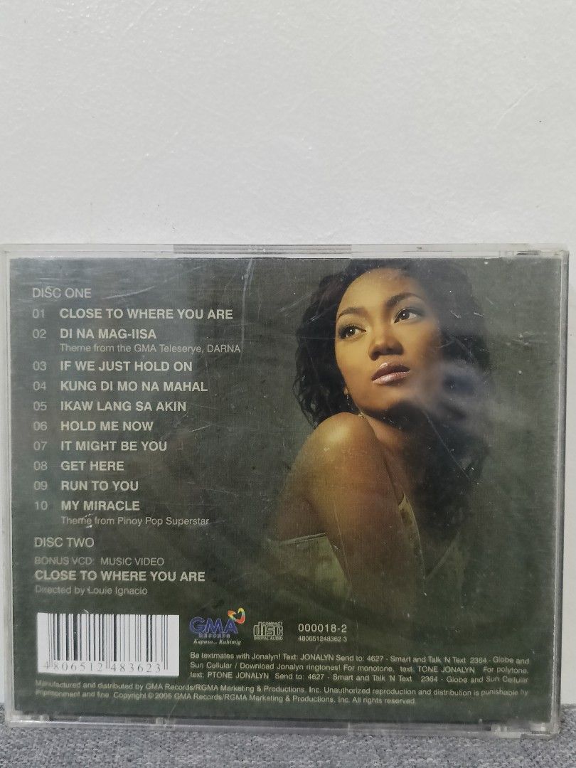 Jonalyn - On my own (Category: CDs & DVDs) located in Cavite. Submitted by bodega_ni_kiks11 (Listing ID 1469477290, Image 2). Description: 2 Disc.