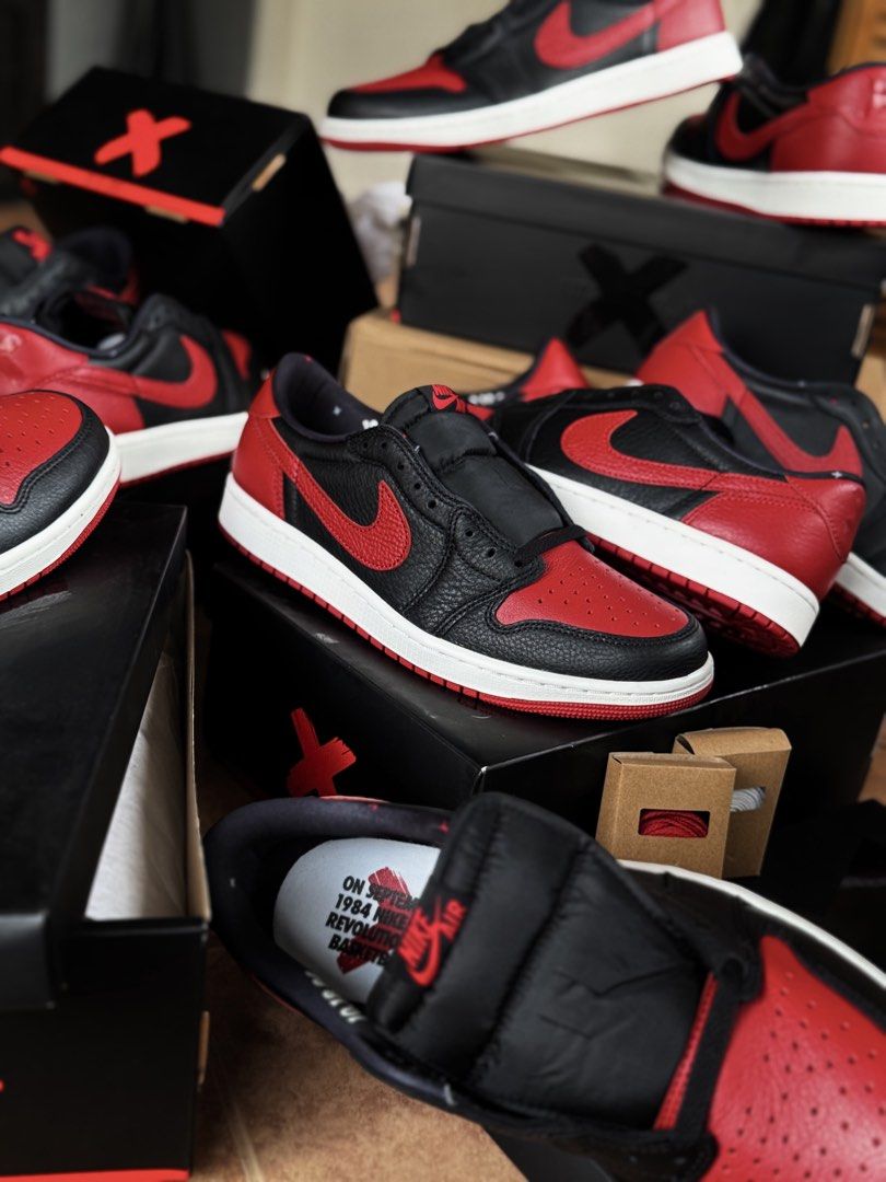 Jordan 1 Low OG ‘Banned’ (Category: Sneakers) located in Muntinlupa City. Submitted by _uncledrew (Listing ID 1469506950, Image 1). Description: 1985 BRED OG // 🔴⚫️ [𝐁𝐄𝐋𝐎𝐖 𝐒𝐑𝐏 𝐒𝐀𝐋𝐄] Jordan 1 Low OG ‘Banned’ Brandnew way below srp! Available: • sz 9 • sz 9.5 • sz 10 • sz 10.5 ₱6,895 each only. Limited stocks! Pm me Open for trades.