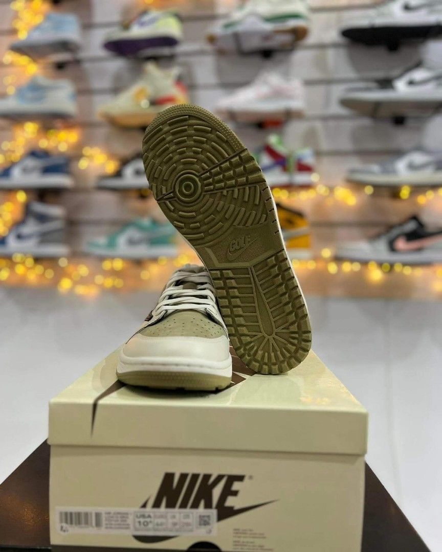 Jordan 1 Low OG Golf x Travis (Category: Golf) located in Manila. Submitted by clevercrystal_254bfe (Listing ID 1469549467, Image 2). Description: Jordan 1 Low OG Golf x Travis Scott "Neutral Olive" all size are available Interested Please send size Order We accept COD No Cancelation Order Same Day Delivery.