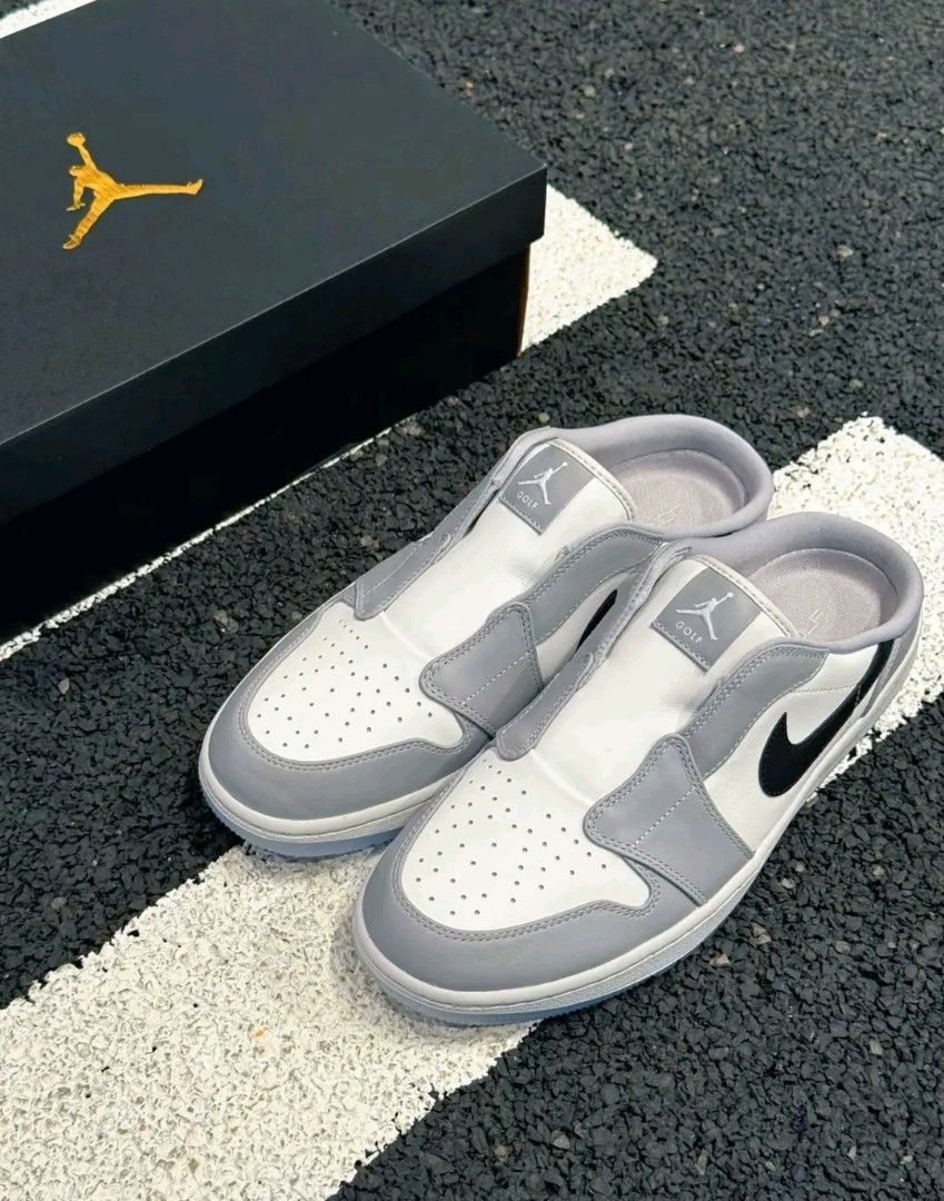j.o.r.dan 1 Mule Golf Wolf Grey (Category: Golf) located in Manila. Submitted by clevercrystal_254bfe (Listing ID 1469562734, Image 3). Description: J.o.r.dan 1 Mule ‘Golf Wolf Grey’ all available sizes Men's Women's we accept COD No Cancelation Interested Please send size Order.
