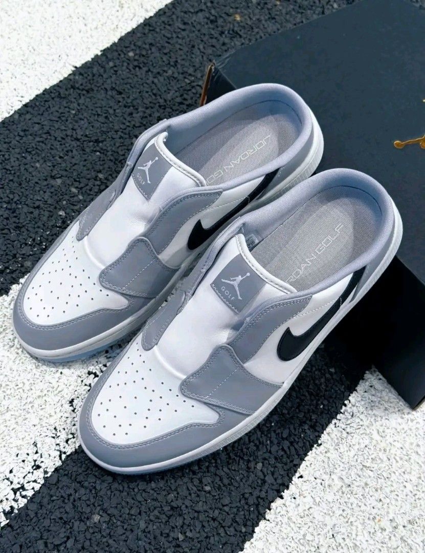 j.o.r.dan 1 Mule Golf Wolf Grey (Category: Golf) located in Manila. Submitted by clevercrystal_254bfe (Listing ID 1469562734, Image 1). Description: J.o.r.dan 1 Mule ‘Golf Wolf Grey’ all available sizes Men's Women's we accept COD No Cancelation Interested Please send size Order.