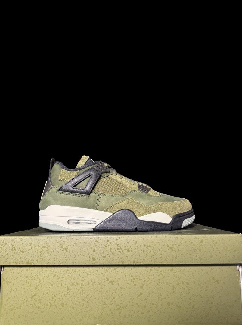 Jordan 4 Craft SE 'Olive' (Category: Sneakers) located in Makati City. Submitted by royalkicks.mnl (Listing ID 1469529390, Image 1). Description: J4 Craft SE 'Olive' 12 US ₱5,495 Brandnew / Complete.