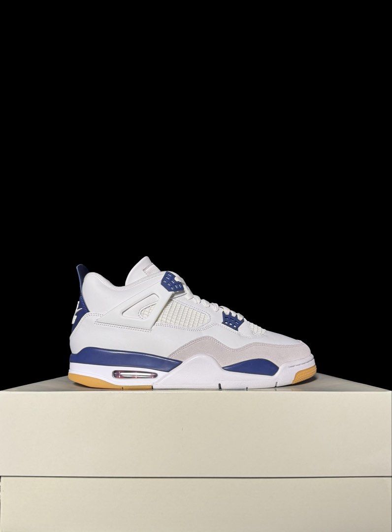 Jordan 4 SB 'Navy' (Category: Sneakers) located in Makati City. Submitted by royalkicks.mnl (Listing ID 1469528230, Image 1). Description: J4 SB 'Navy' 12 US ₱8,995 Brandnew / Complete.