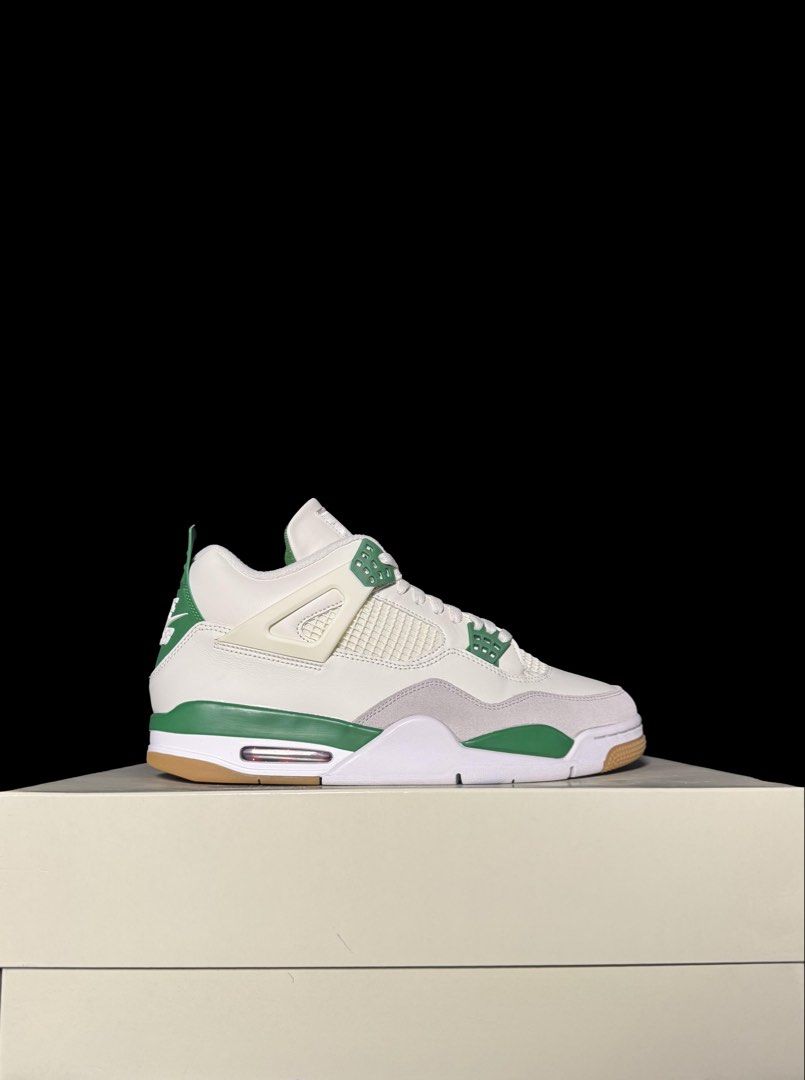 Jordan 4 SB 'Pine Green' (Category: Sneakers) located in Makati City. Submitted by royalkicks.mnl (Listing ID 1469528022, Image 1). Description: J4 SB 'Pine Green' 12 US ₱17,995 Brandnew / Complete.