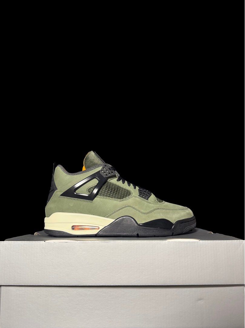 Jordan 4 UNDFTD (Category: Sneakers) located in Makati City. Submitted by royalkicks.mnl (Listing ID 1469527757, Image 1). Description: J4 'UNDFTD' 12 US ₱14,995 Brandnew / Complete.