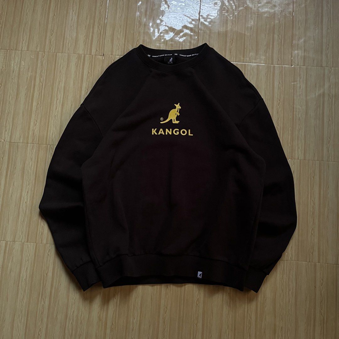 Kangol Mid Logo Sweater (Category: Tshirts & Polo Shirts ) located in Hagonoy. Submitted by ianthrift_ph (Listing ID 1469501059, Image 1). Description: complete tags/authentic size medium on tag 22 width, 29 length excellent condition color rate 9/10 no issue.