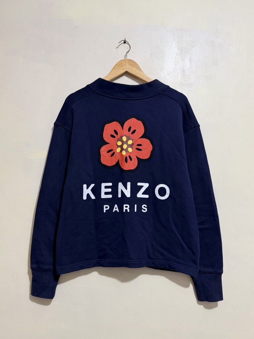 KENZO BOKE FLOWER CARDIGAN (Category: Coats, Jackets and Outerwear) located in Baguio. Submitted by snkr.essence (Listing ID 1469536000, Image 2). Description: KENZO BOKE FLOWER CARDIGAN Size: LARGE Condition: Used Price: ₱4,800 Check us out on: IG: snkr.essence Carousell: snkr.essence 🚚 📦Shipping Thru J&T (₱100 SF) 📍Baguio City - 2600.