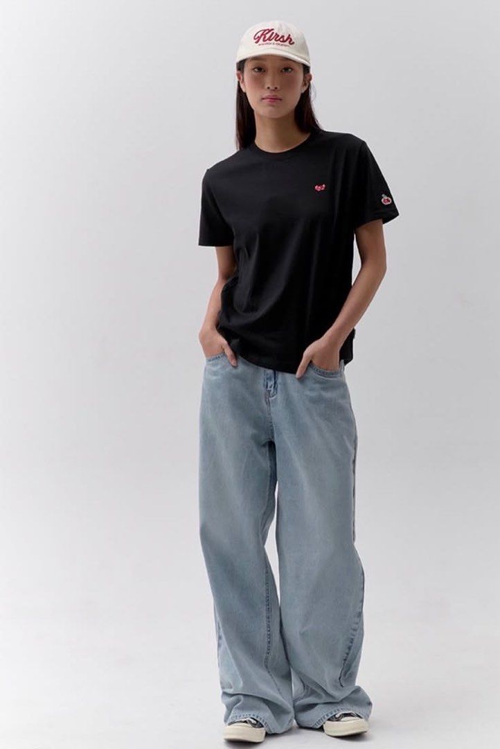 Kirsh | cherry logo tee / small relax fit (Category: Shirts) located in Cebu City. Submitted by rarathriftedcb (Listing ID 1469444104, Image 1). Description: Kirsh ✅ Cherry Logo tee 🍒 Size 1 tag 🏷️ Chestline 17 Length 23 Relax fit 580pesos + sf 95 Embroid logo Location : cebu city Page : RaRa thrifted Jnt nationwide Message us 📩.