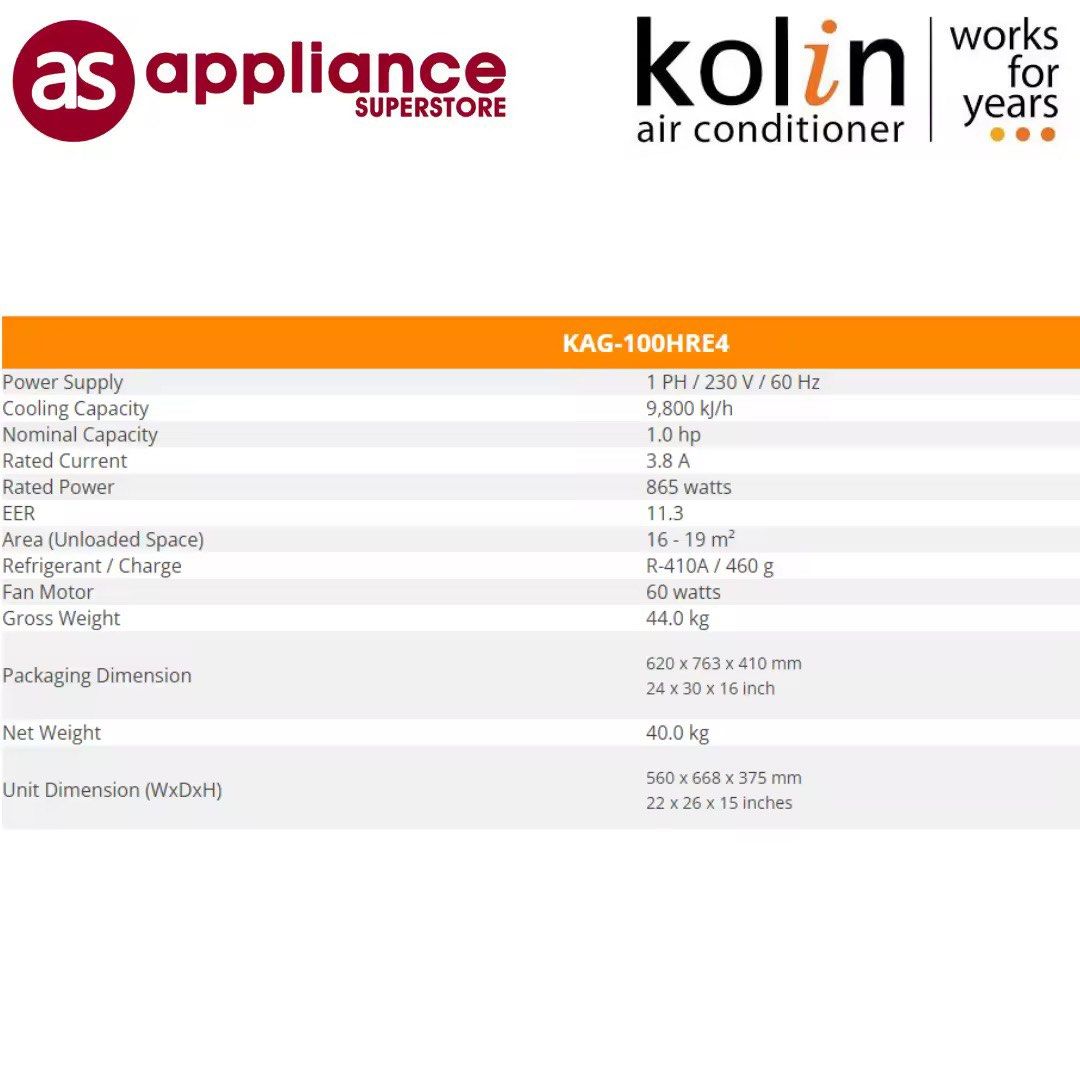 Kolin 1HP Non Inverter Aircon (Category: Air Conditioning and Heating) located in Manila. Submitted by handmedownsbymamaandisla (Listing ID 1469434999, Image 3). Description: .