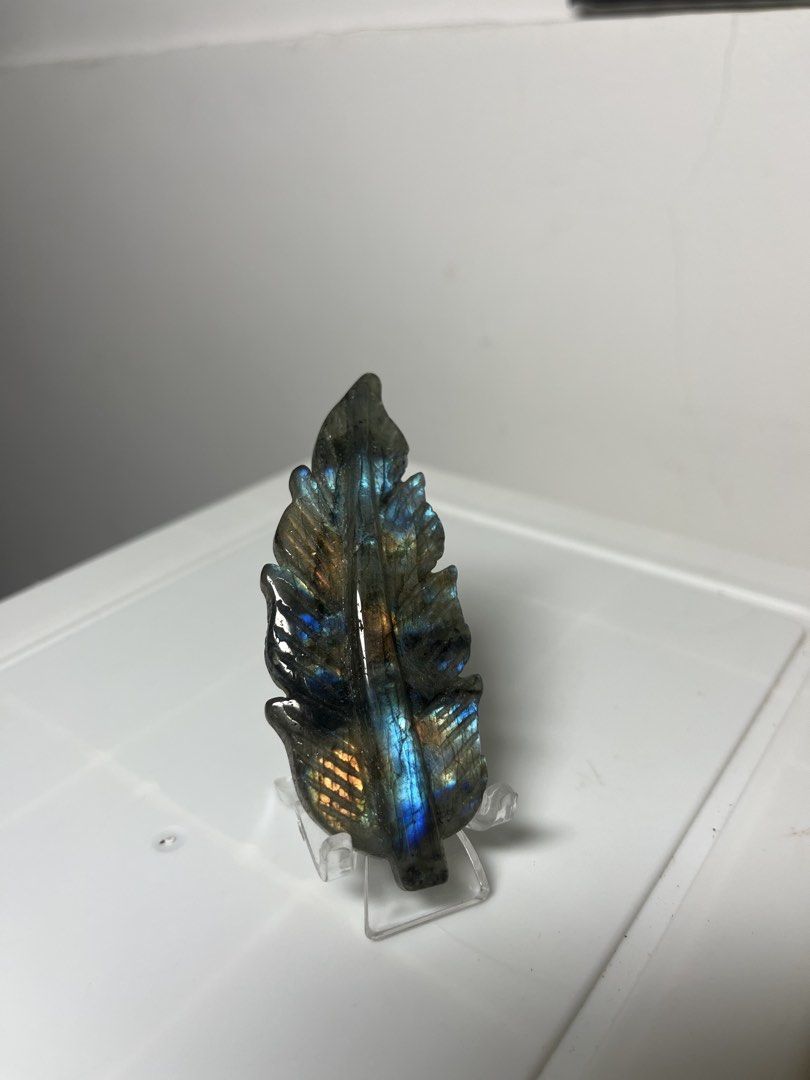 Labradorite Feather (Category: Precious Stones) located in Marikina City. Submitted by _project.quartz (Listing ID 1469541905, Image 3). Description: RFS: Just reducing my curated collection due to limited space. Pieces are recently acquired. Check my profile for more crystal sale 💎 Location: Marikina Can ship via lalamove or j&t.