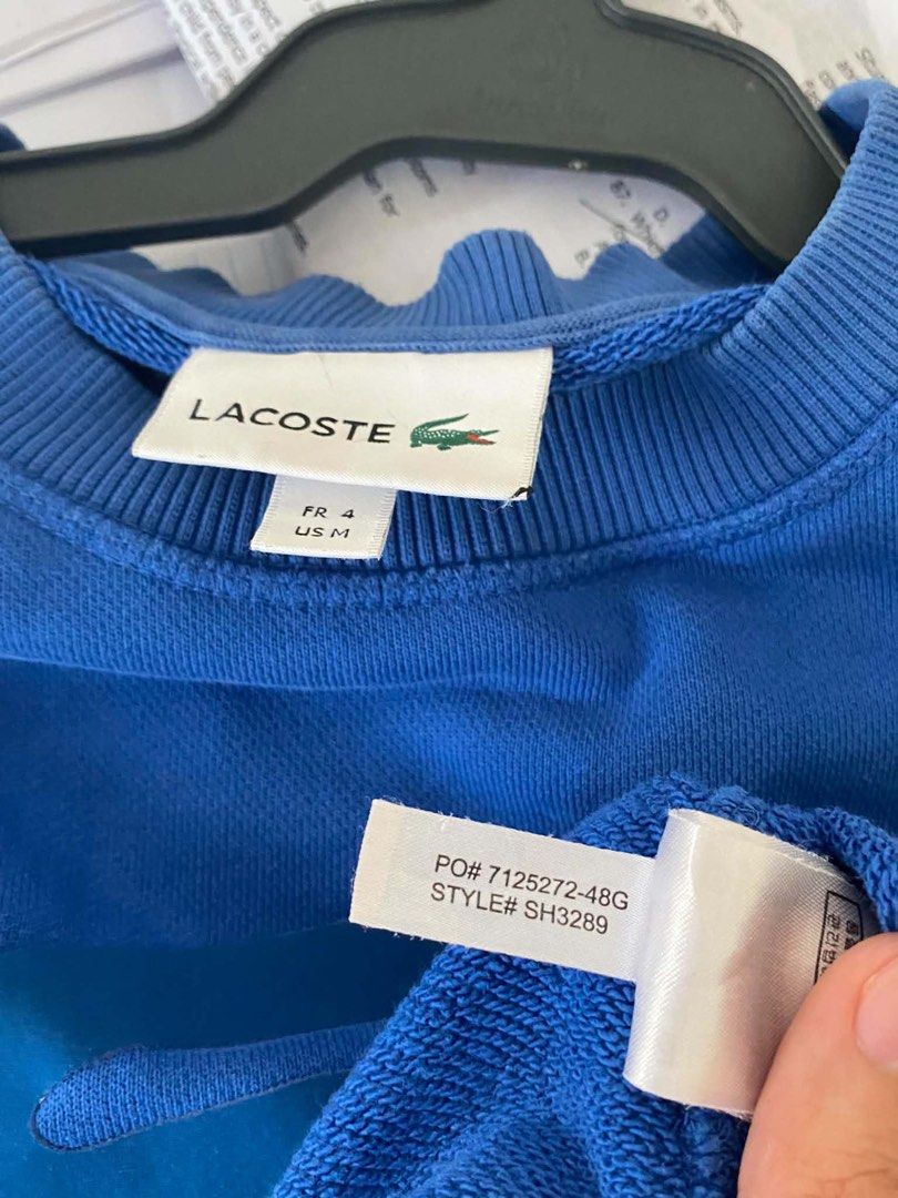 Lacoste Big logo Sweater (Category: Luxury Apparel) located in Oton. Submitted by streetwearshift (Listing ID 1469460737, Image 2). Description: Brand: Big Logo Sweater Width: 21 Length: 26 Size Tag (M) French 4 Color rate : 9/10 Price : 750.