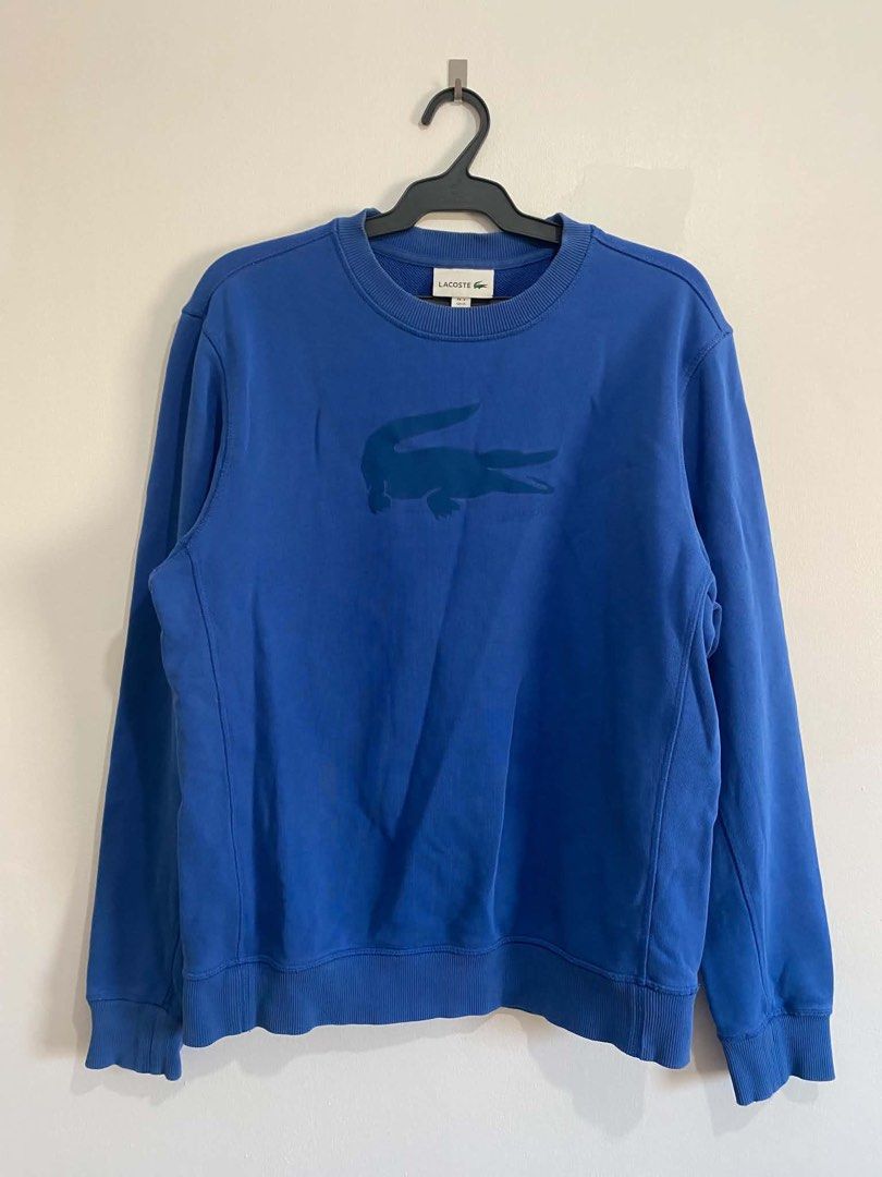 Lacoste Big logo Sweater (Category: Luxury Apparel) located in Oton. Submitted by streetwearshift (Listing ID 1469460737, Image 1). Description: Brand: Big Logo Sweater Width: 21 Length: 26 Size Tag (M) French 4 Color rate : 9/10 Price : 750.