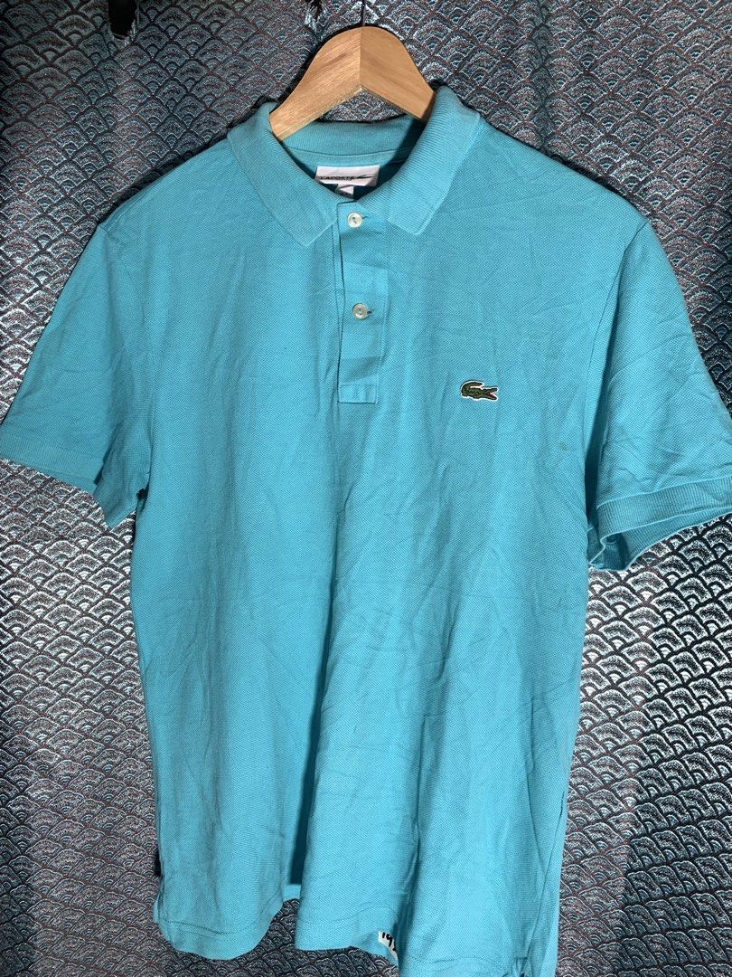 LACOSTE BRIGHT TURQUOISE POLO SHIRT (Category: Tshirts & Polo Shirts ) located in Paranaque City. Submitted by thrift-matters (Listing ID 1469405203, Image 3). Description: ▪️Dimes: 19L x 26L ▪️Color rate: 9.7/10 ▪️As New Condition ▪️Guaranteed Authentic 100% ▪️With Neck tag but cut washtag .