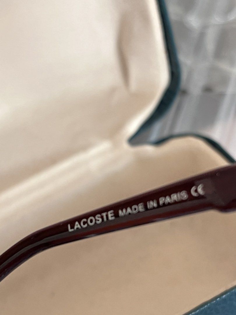 Lacoste L175 Aviator Sunglasses Brown (Category: Sunglasses & Eyewear) located in Baguio. Submitted by gbwardrobe (Listing ID 1469447385, Image 2). Description: - Brand: Lacoste (Made in Paris) - Model: L175 (54-16-135) Found my moms lacoste glasses. Havent been used recently this the nose pad. You can have it change to a lacoste shop..