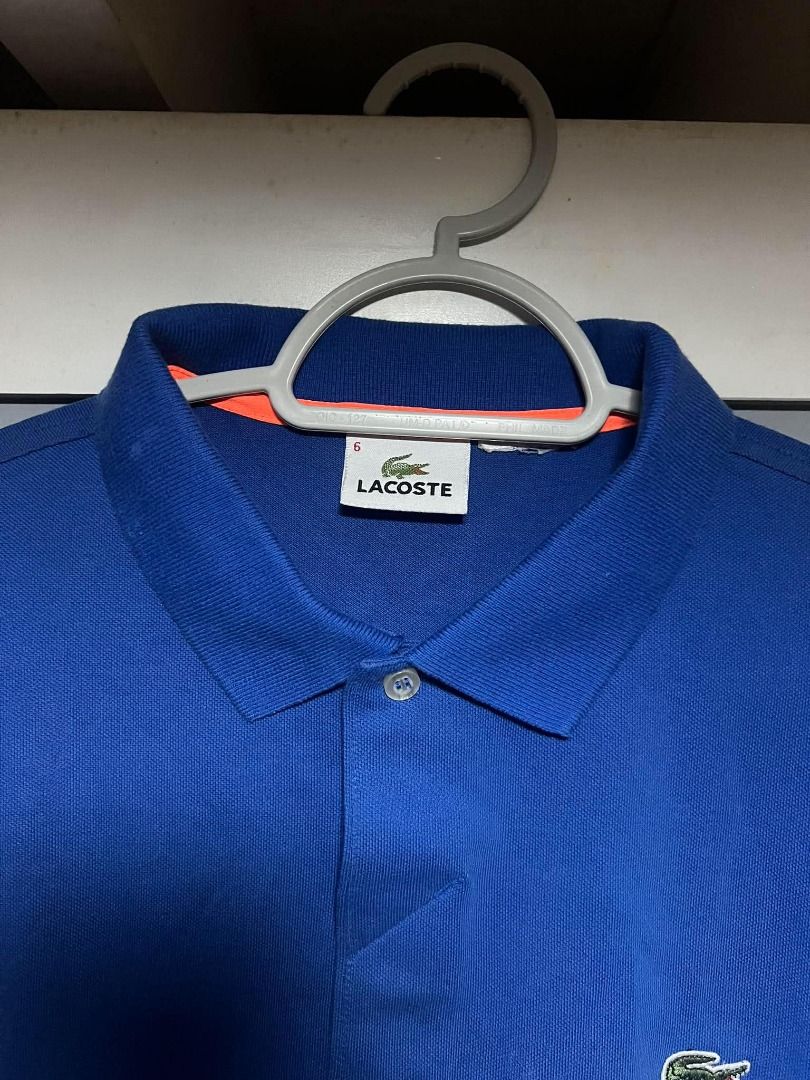 Lacoste Polo (Category: Tshirts & Polo Shirts ) located in Mandaluyong City. Submitted by santideclutters (Listing ID 1469529237, Image 3). Description: size: 27L 20.5W (M) color rate: 9/10 condition: 9/10 minimal stain (washable) COLOR MAY VARY DUE TO LIGHTING.