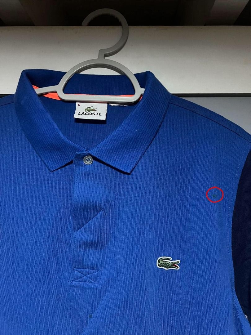 Lacoste Polo (Category: Tshirts & Polo Shirts ) located in Mandaluyong City. Submitted by santideclutters (Listing ID 1469529237, Image 2). Description: size: 27L 20.5W (M) color rate: 9/10 condition: 9/10 minimal stain (washable) COLOR MAY VARY DUE TO LIGHTING.