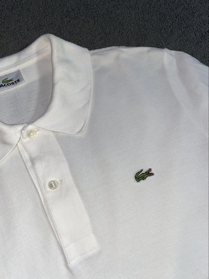 LACOSTE POLO SHIRT WHITE (Category: Tshirts & Polo Shirts ) located in Caloocan City. Submitted by arcane_thrift (Listing ID 1469405418, Image 2). Description: .