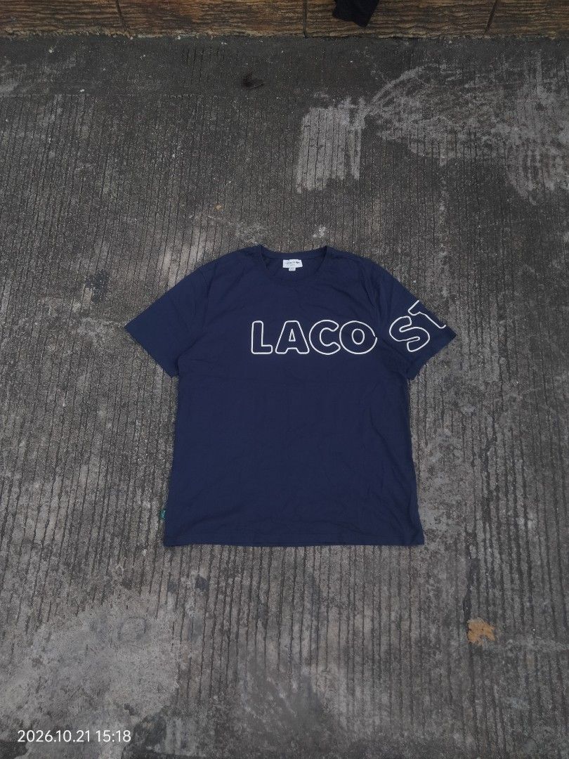Lacoste Script Logo (Category: Tshirts & Polo Shirts ) located in Caloocan City. Submitted by haruconcep52476 (Listing ID 1469457535, Image 1). Description: Dimensions W21×L28 Good condition Color rate 9.5 No issue Already wash.