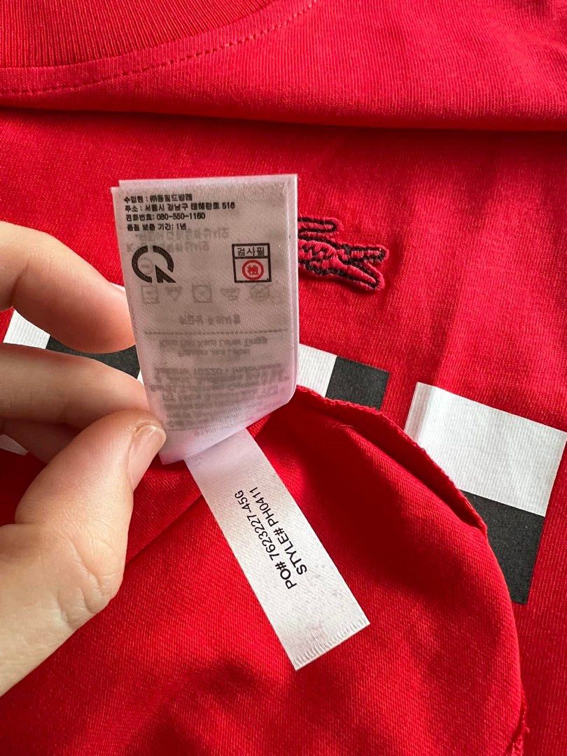 Lacoste shirts (Category: Tshirts & Polo Shirts ) located in Cavite. Submitted by jsdc17. (Listing ID 1469435019, Image 3). Description: Lacoste shirts Authentic Size 6xl 22x29 dimes Brand new.