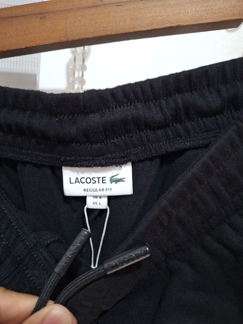 Lacoste shorts black (Category: Shorts) located in Santa Rosa. Submitted by pat0317 (Listing ID 1469457730, Image 3). Description: brandnew legit no issue lacoste jogger shorts black small - size 30 to 32 large - waist 34 to 36 cod cop lbc j&t lalamove.