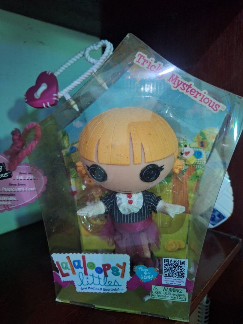 Lalaloopsy Littles Doll Assorted Collection (Category: Kids Toys) located in Pasig City. Submitted by lorie04 (Listing ID 1469394451, Image 1). Description: Lalaloopsy Littles dolls: Tricky Mysterious, Squirt Lil' Top, Dusty Trails, and Pita Mirage - sealed in original window box packaging - Includes unique character-themed outfits, vibrant hair colors, and cute accessories - shipping available can be arranged c/o buyer.