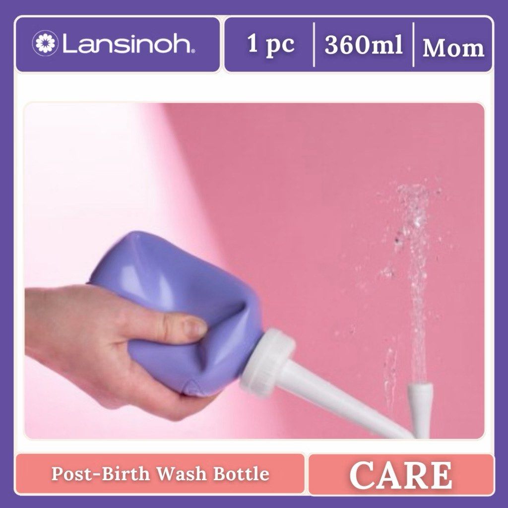 Lansinoh Post-Birth Wash Bottle 360ml (Category: Breastfeeding & Bottle Feeding) located in Manila. Submitted by declutterforamari (Listing ID 1469394552, Image 3). Description: - Authentic Lansinoh Post-Birth Wash Bottle - 360ml (12.2 oz) large capacity for fewer refills - Soft, flexible bottle designed for effortless squeezing - Specially angled spout for comfortable, targeted cleansing - Dilutes urine and soothes postpartum discomfort - Free t