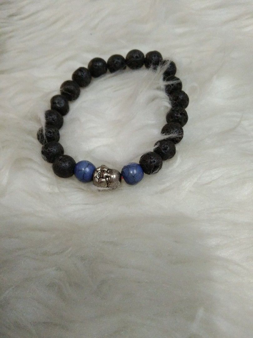 Lava stone charmed bracelet (Category: Bracelets) located in Quezon City. Submitted by eidorableshop (Listing ID 1469399481, Image 2). Description: .