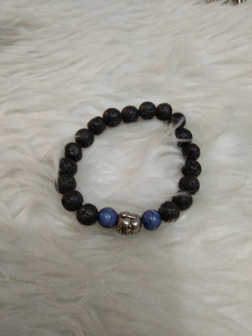 Lava stone charmed bracelet (Category: Bracelets) located in Quezon City. Submitted by eidorableshop (Listing ID 1469399481, Image 1). Description: .