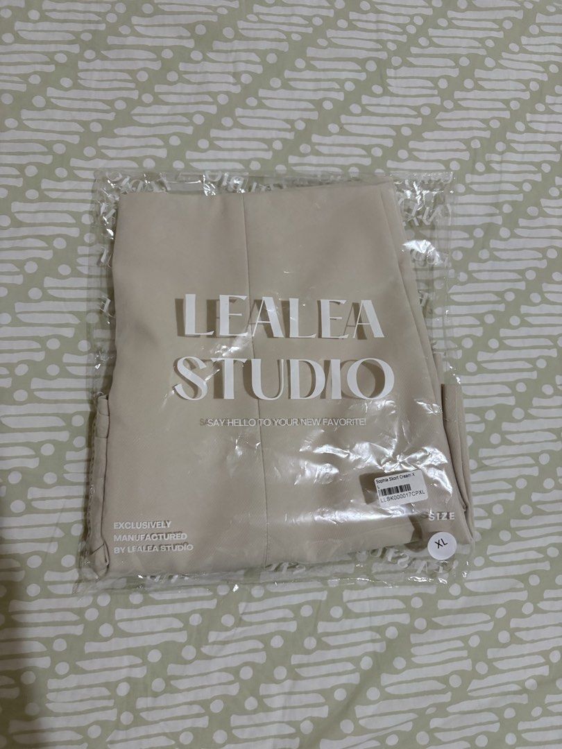Lealea Studio Skorts - Bangkok (Category: Skirts) located in San Pablo. Submitted by jesicamargallo (Listing ID 1469465653, Image 3). Description: - Brand: Lealea Studio (Sophia Skort) - Color: Cream - Size: XL (best fit 31-32 waistline) - Condition: Brand new in original packaging with tags - Design: High-waisted with a stylish front side slit - Closure: Hidden back zipper RFS: XL is too big .