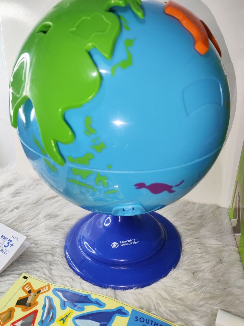 Learning Resources Puzzle Globe Geography Toy (Category: Educational & Learning Toys) located in Cavite. Submitted by tinetaclesss (Listing ID 1469495838, Image 3). Description: - incomplete .