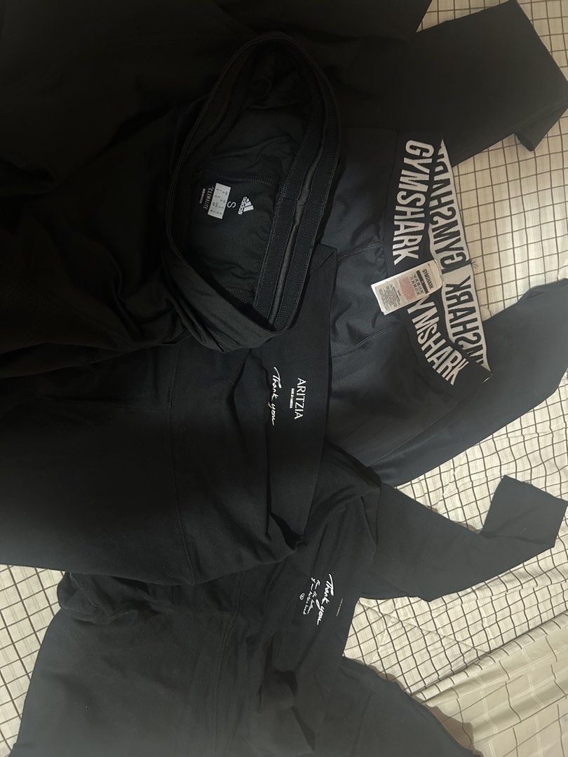 Leggings small (Category: Activewear) located in Taguig. Submitted by shepai (Listing ID 1469494498, Image 1). Description: Adidas gymshark aritzia 4 for 600.