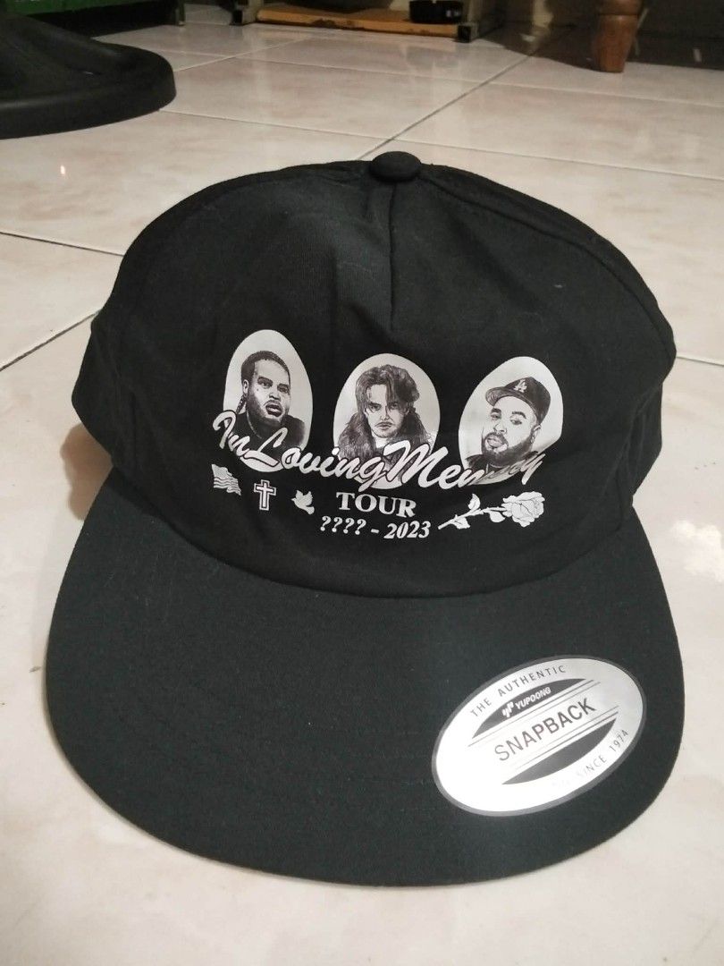 Legit Yupong (Category: Activewear) located in Manila. Submitted by seller_mad310 (Listing ID 1469423139, Image 1). Description: team yesh in loving memory tour ( Xavier Wulf x Eddy baker ) thrift Cap.