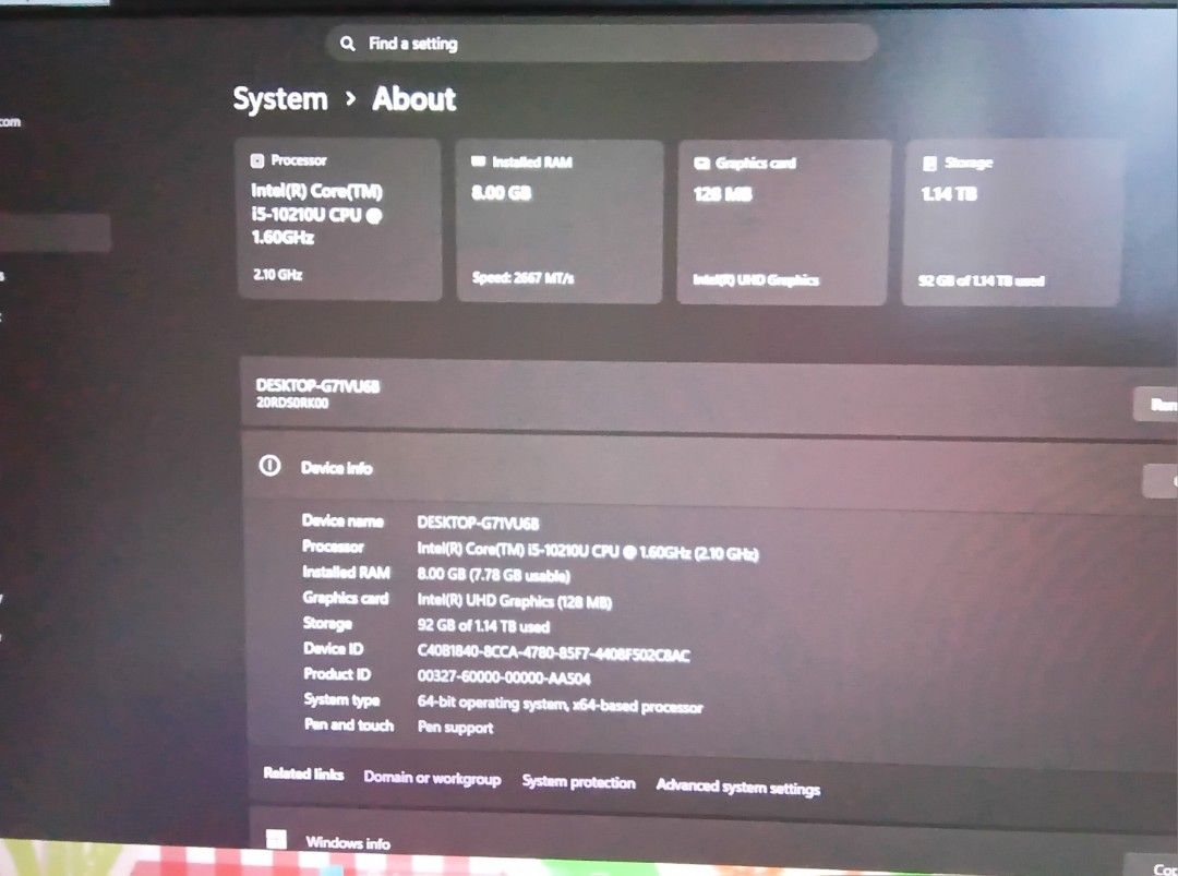 Lenovo ThinkPad E15 (10th Gen Core i5 / 1.14 TB Storage) (Category: Laptops & Notebooks) located in Manila. Submitted by franklynnn_555 (Listing ID 1469394518, Image 2). Description: Lenovo ThinkPad E15 (10th Gen Core i5 / 1.14 TB Storage) – Great Condition ₱13.5k only, negotiable when pick up Selling my Lenovo ThinkPad E15. Fully functional, smooth performance, no hidden issues, and well taken care of! Great for schoolwork, online work, browsing